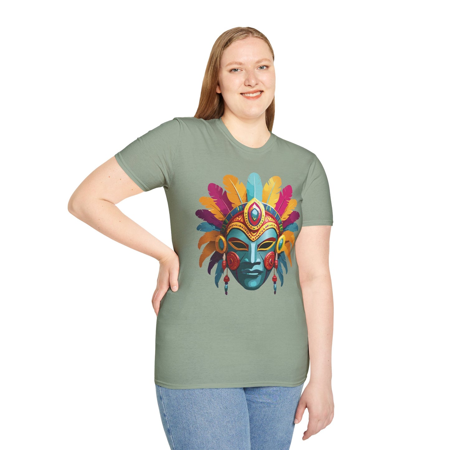 Mask Tee Shirt, Mask Shirt, Shirt with Mask, Masquerade Tees