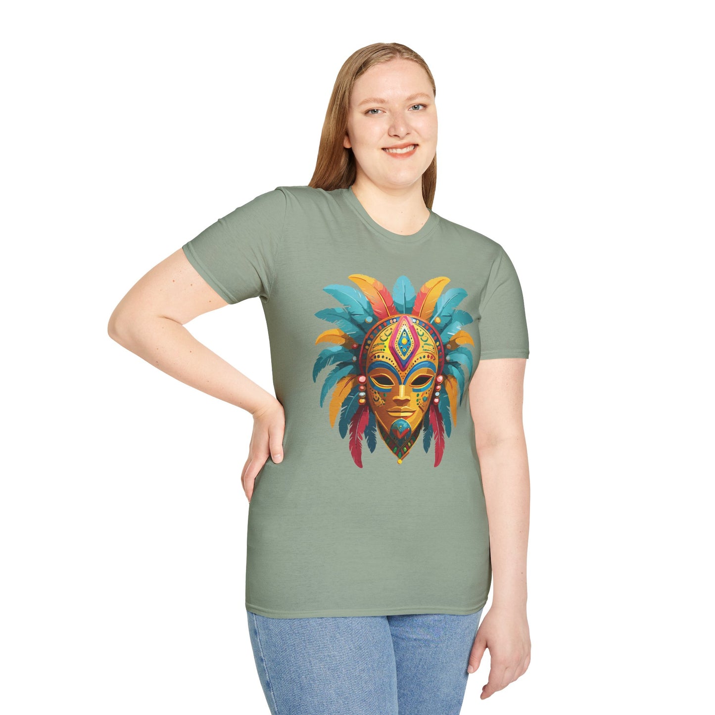 Mask Tee Shirt, Mask Shirt, Shirt with Mask, Masquerade Tees