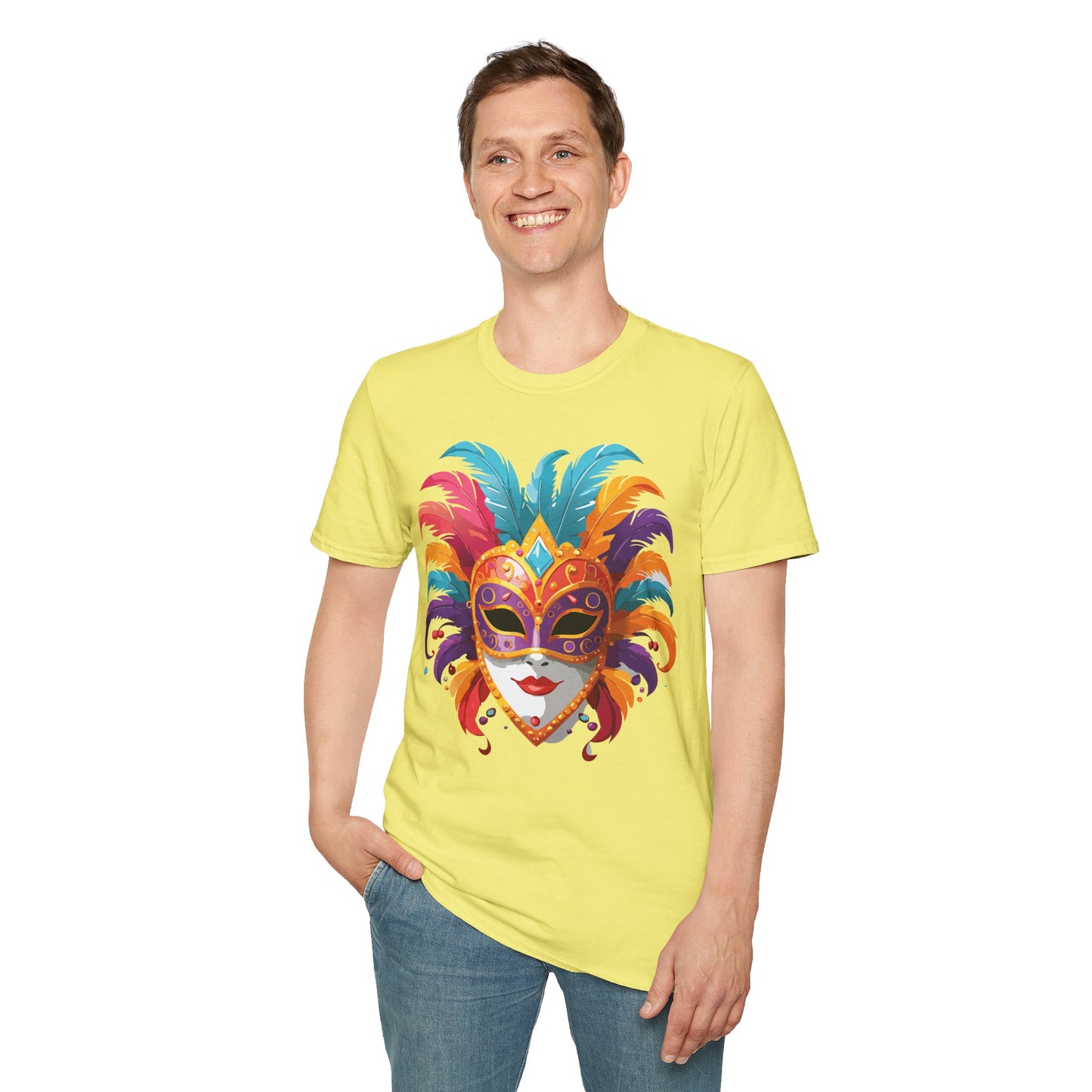 Mask Tee Shirt, Mask Shirt, Shirt with Mask, Masquerade Tees