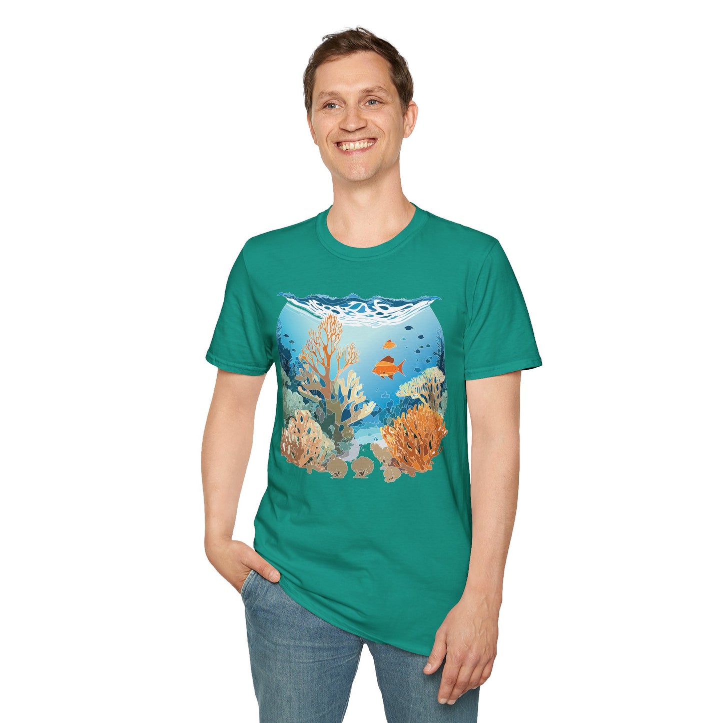 Ocean Tee Shirt, Ocean Shirt, Shirt with Ocean, U boat Tees, Shirt with U-Boat