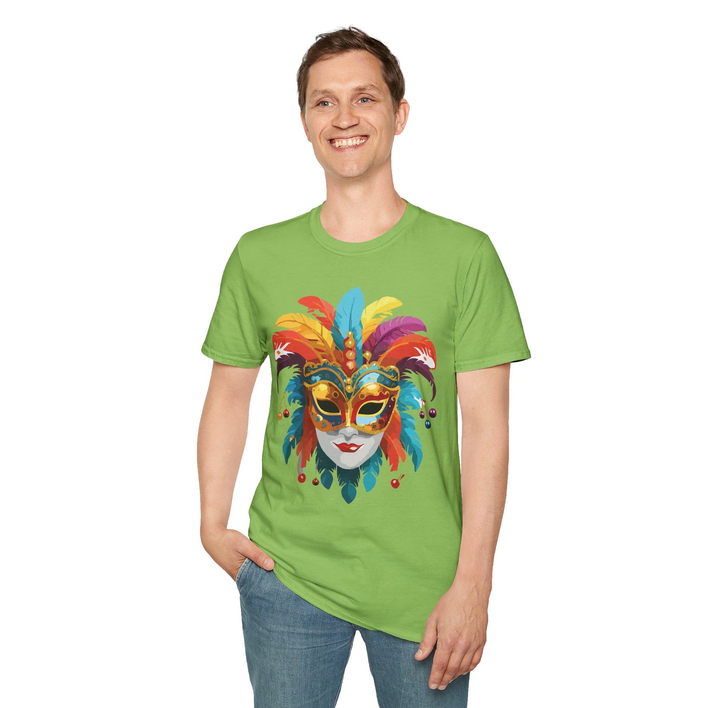 Mask Tee Shirt, Mask Shirt, Shirt with Mask, Masquerade Tees