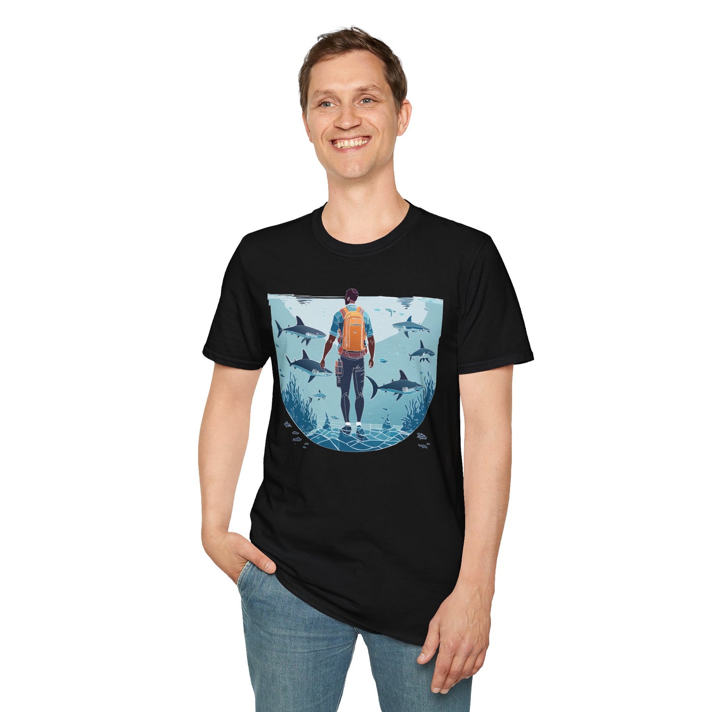 Ocean Tee Shirt, Ocean Shirt, Shirt with Ocean, U boat Tees, Shirt with U-Boat