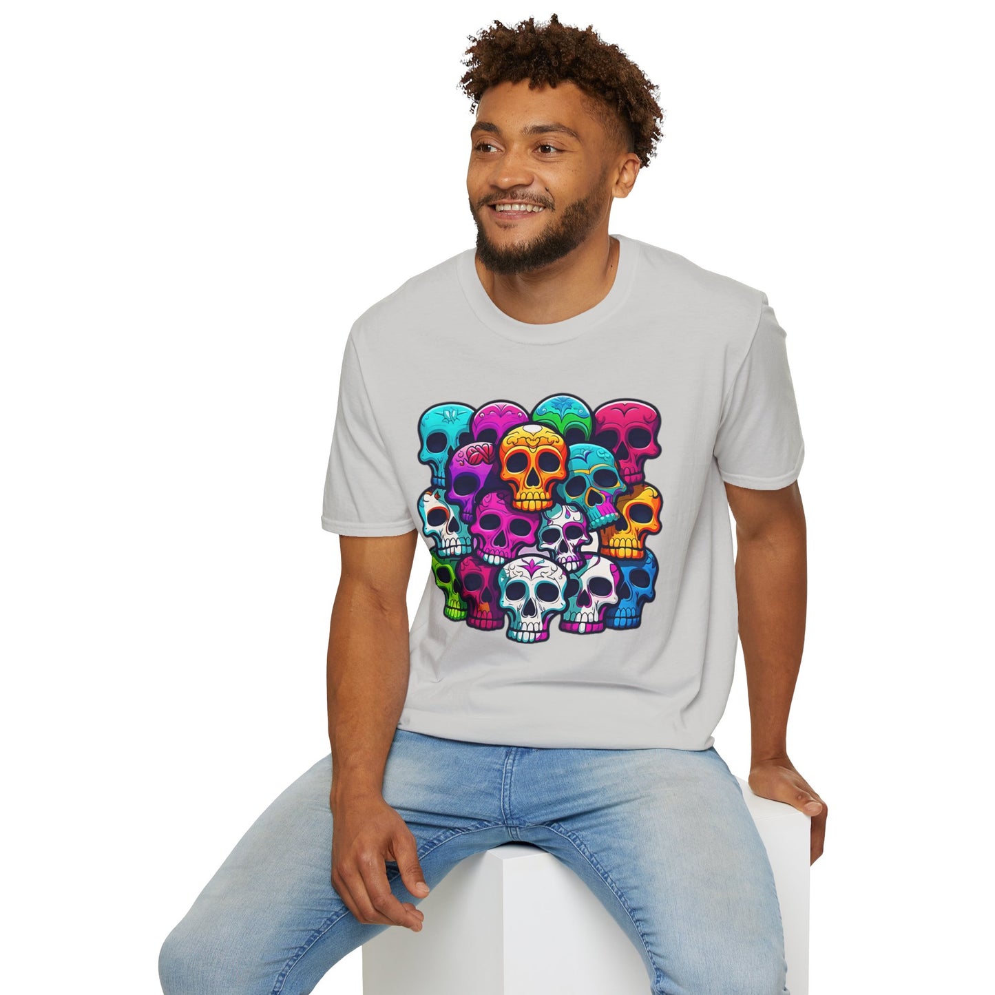 Skull Tee Shirt, Skeleton Shirt, Shirt with Skull, Shirt with Skeleton