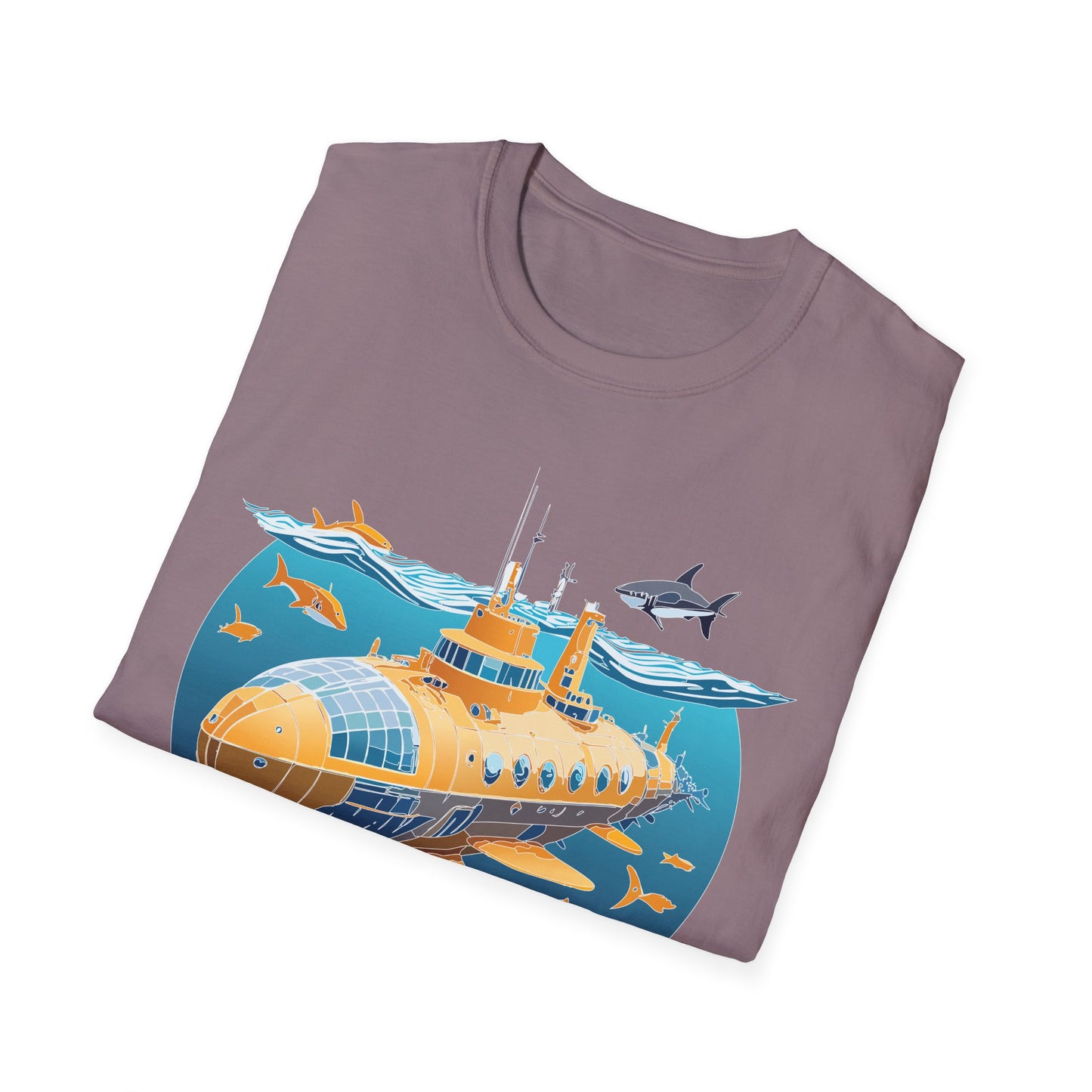 Ocean Tee Shirt, Ocean Shirt, Shirt with Ocean, U boat Tees, Shirt with U-Boat