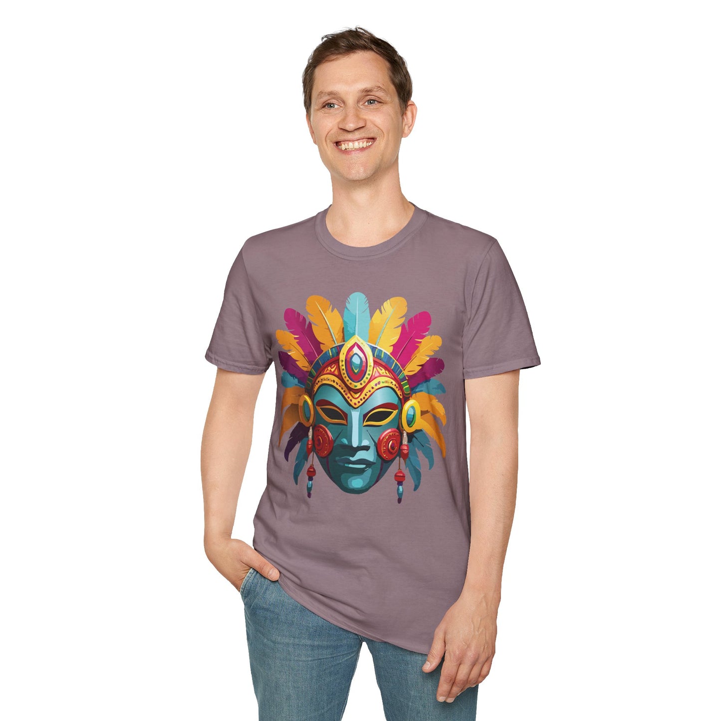 Mask Tee Shirt, Mask Shirt, Shirt with Mask, Masquerade Tees