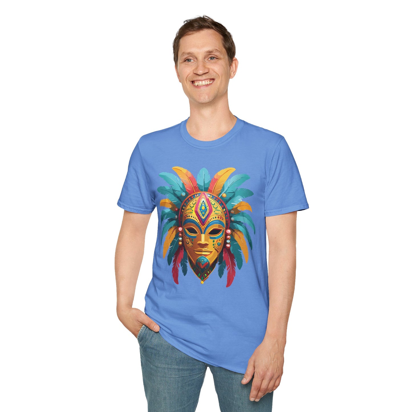 Mask Tee Shirt, Mask Shirt, Shirt with Mask, Masquerade Tees