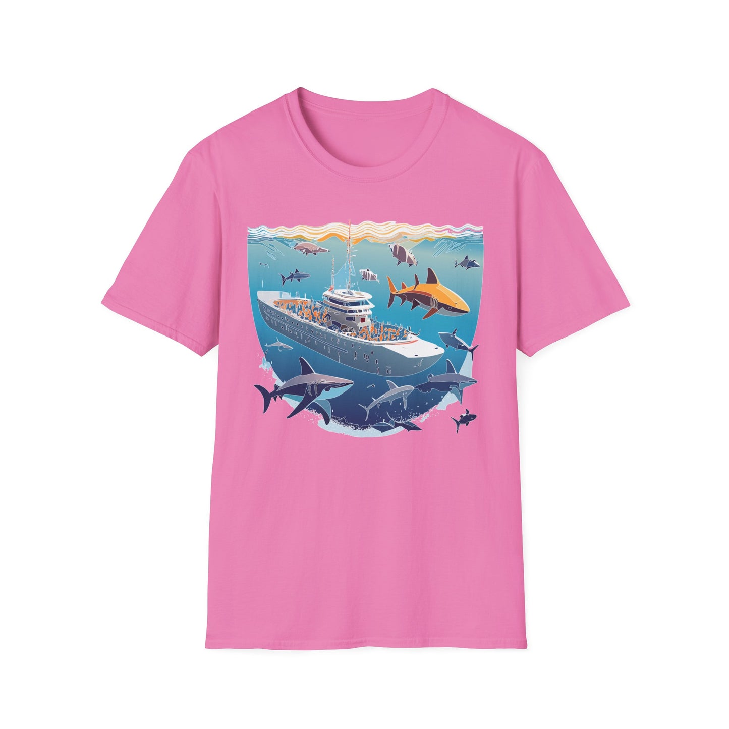 Ocean Tee Shirt, Ocean Shirt, Shirt with Ocean, U boat Tees, Shirt with U-Boat