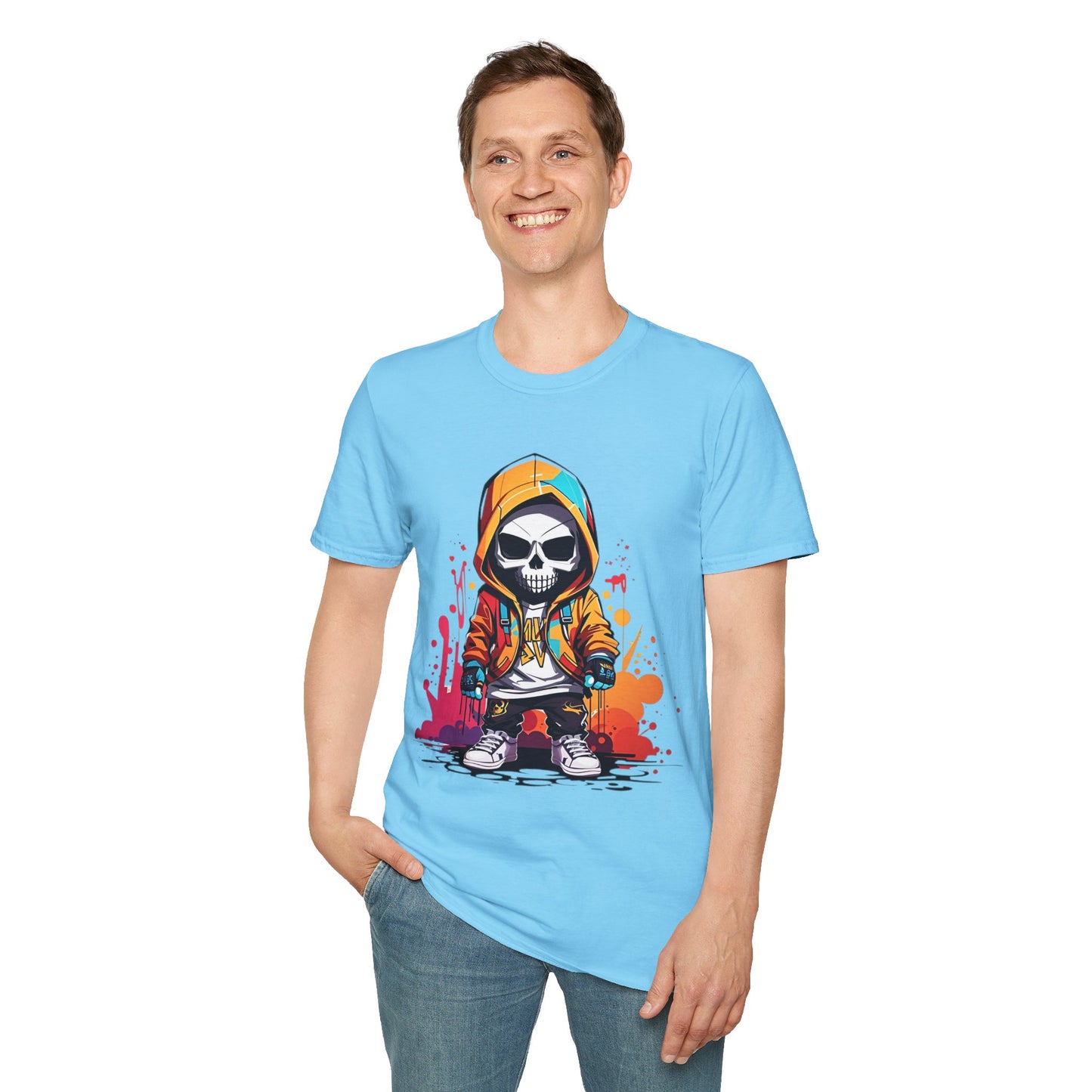 Skull Tee Shirt, Skeleton Shirt, Shirt with Skull, Shirt with Skeleton