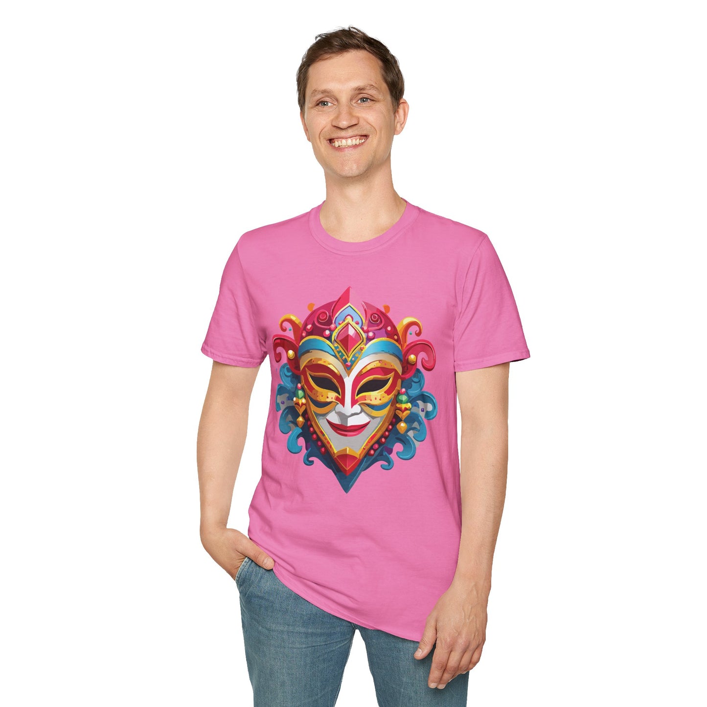 Mask Tee Shirt, Mask Shirt, Shirt with Mask, Masquerade Tees
