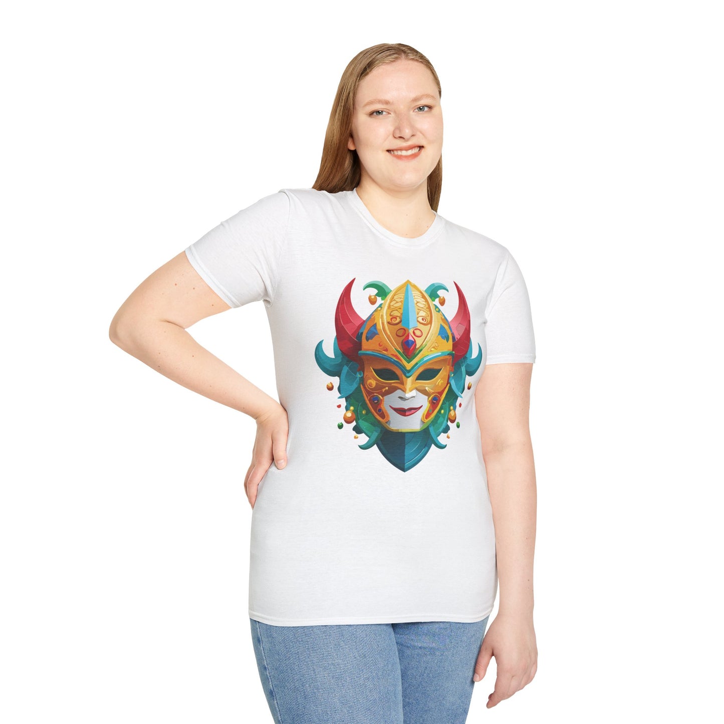 Mask Tee Shirt, Mask Shirt, Shirt with Mask, Masquerade Tees