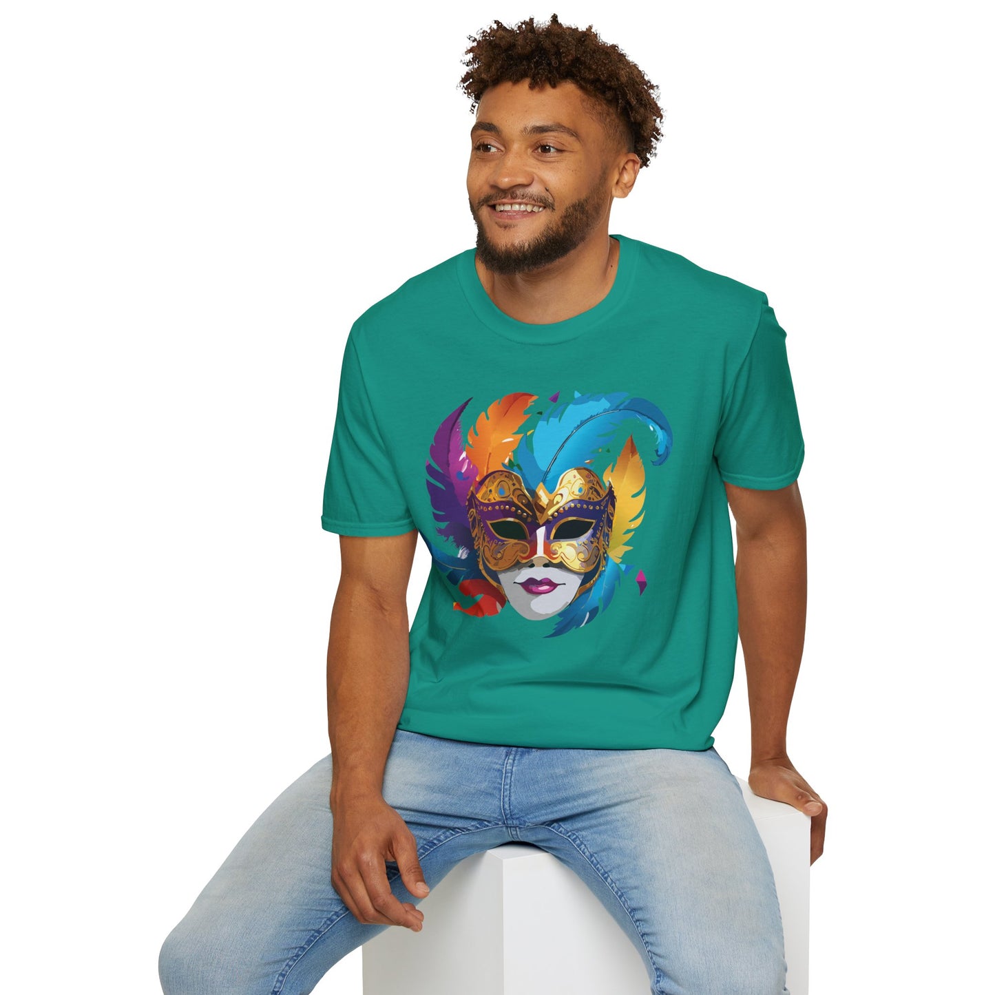 Mask Tee Shirt, Mask Shirt, Shirt with Mask, Masquerade Tees