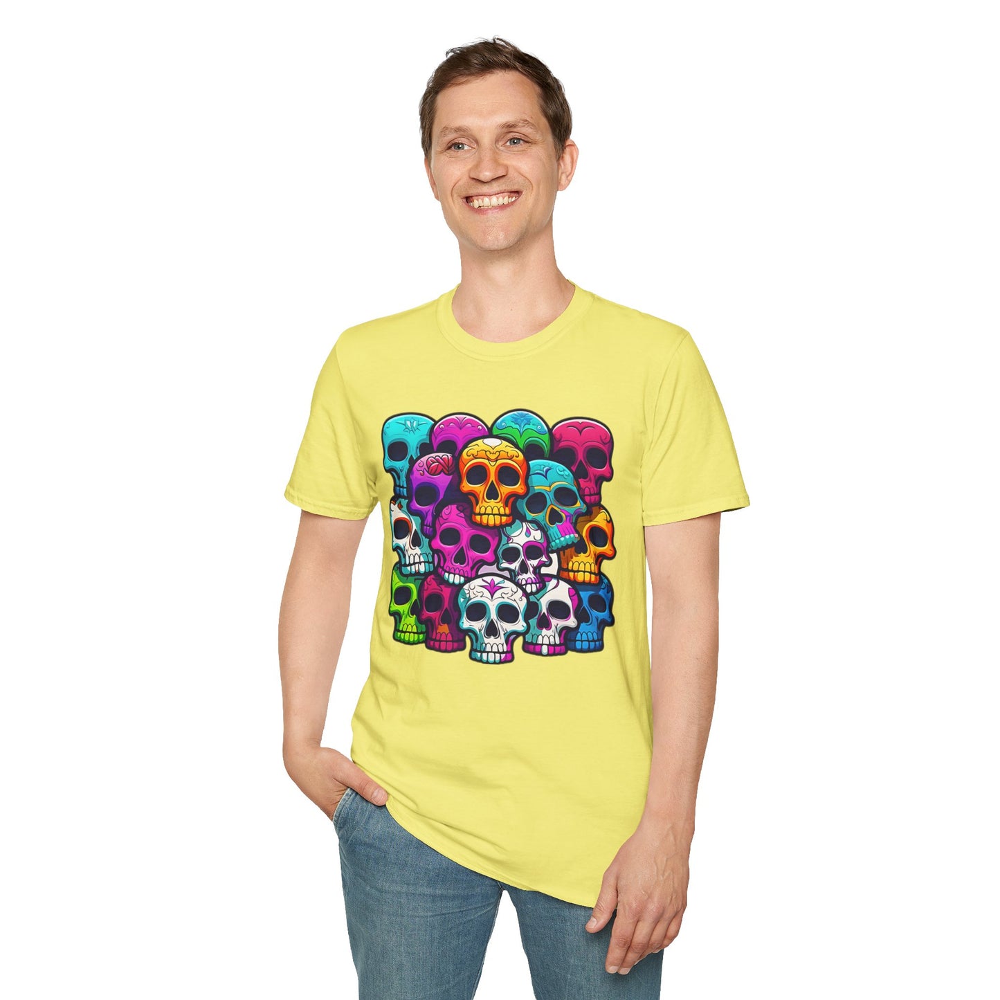 Skull Tee Shirt, Skeleton Shirt, Shirt with Skull, Shirt with Skeleton