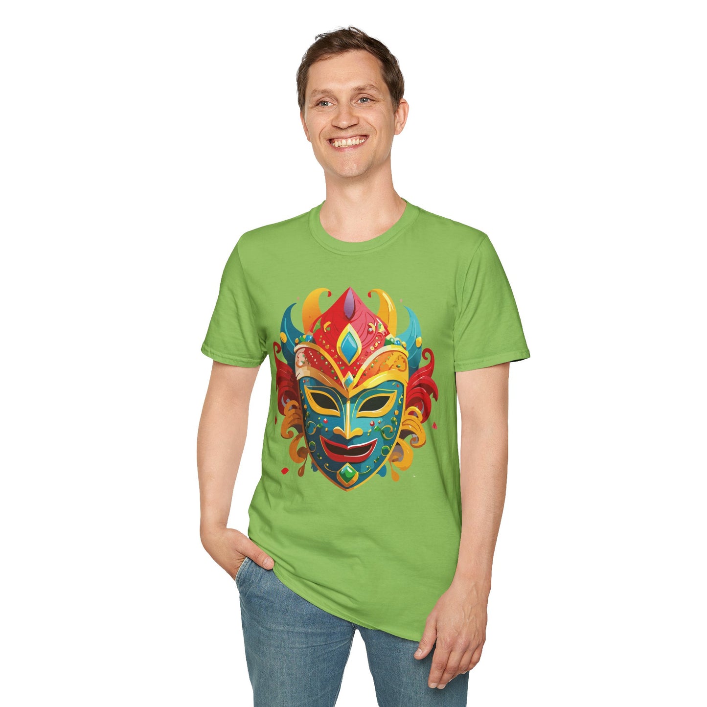 Mask Tee Shirt, Mask Shirt, Shirt with Mask, Masquerade Tees