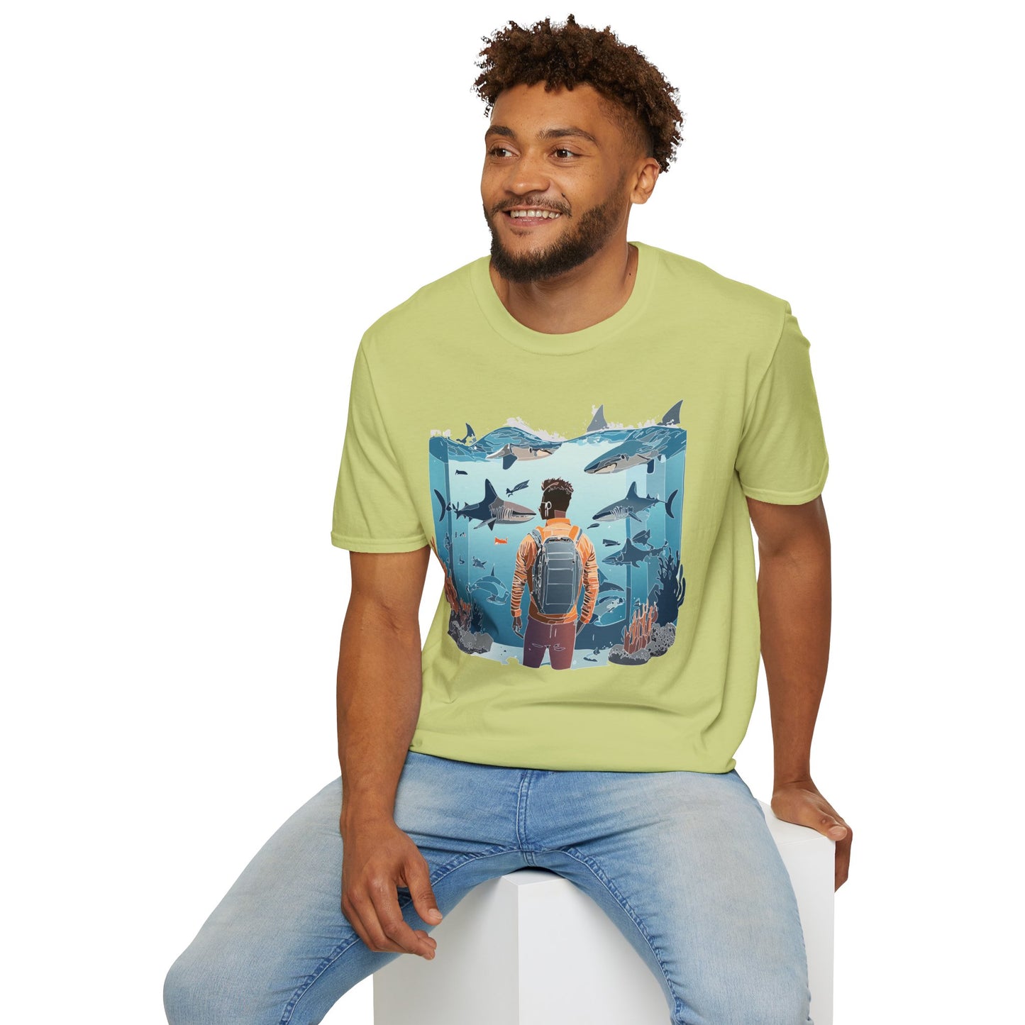 Ocean Tee Shirt, Ocean Shirt, Shirt with Ocean, U boat Tees, Shirt with U-Boat