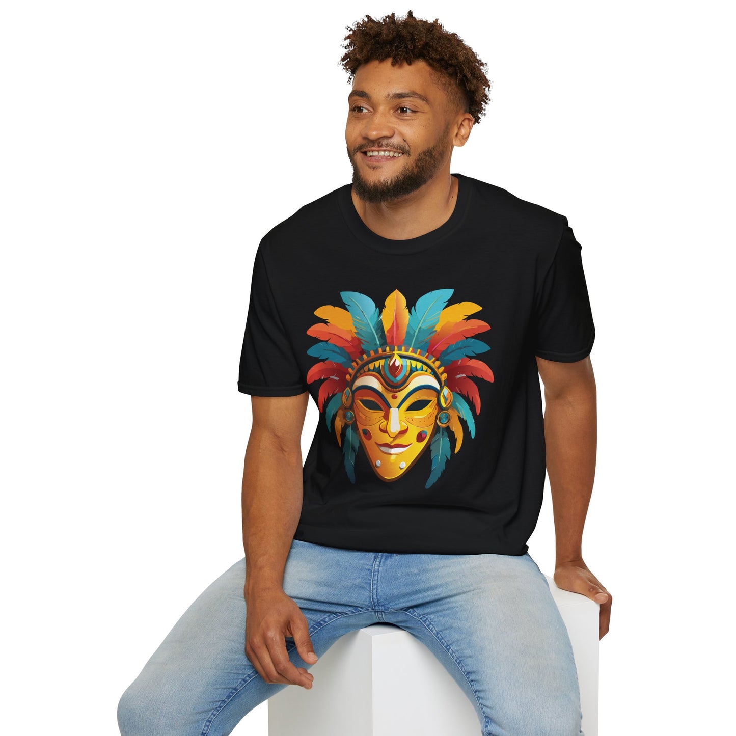 Mask Tee Shirt, Mask Shirt, Shirt with Mask, Masquerade Tees