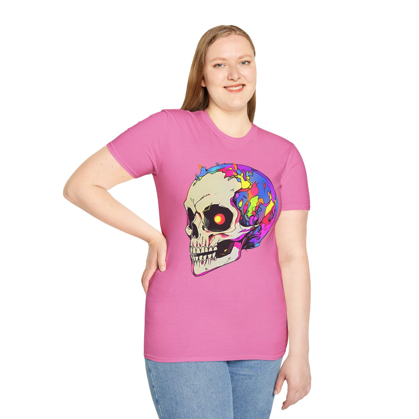 Skull Tee Shirt, Skeleton Shirt, Shirt with Skull, Shirt with Skeleton