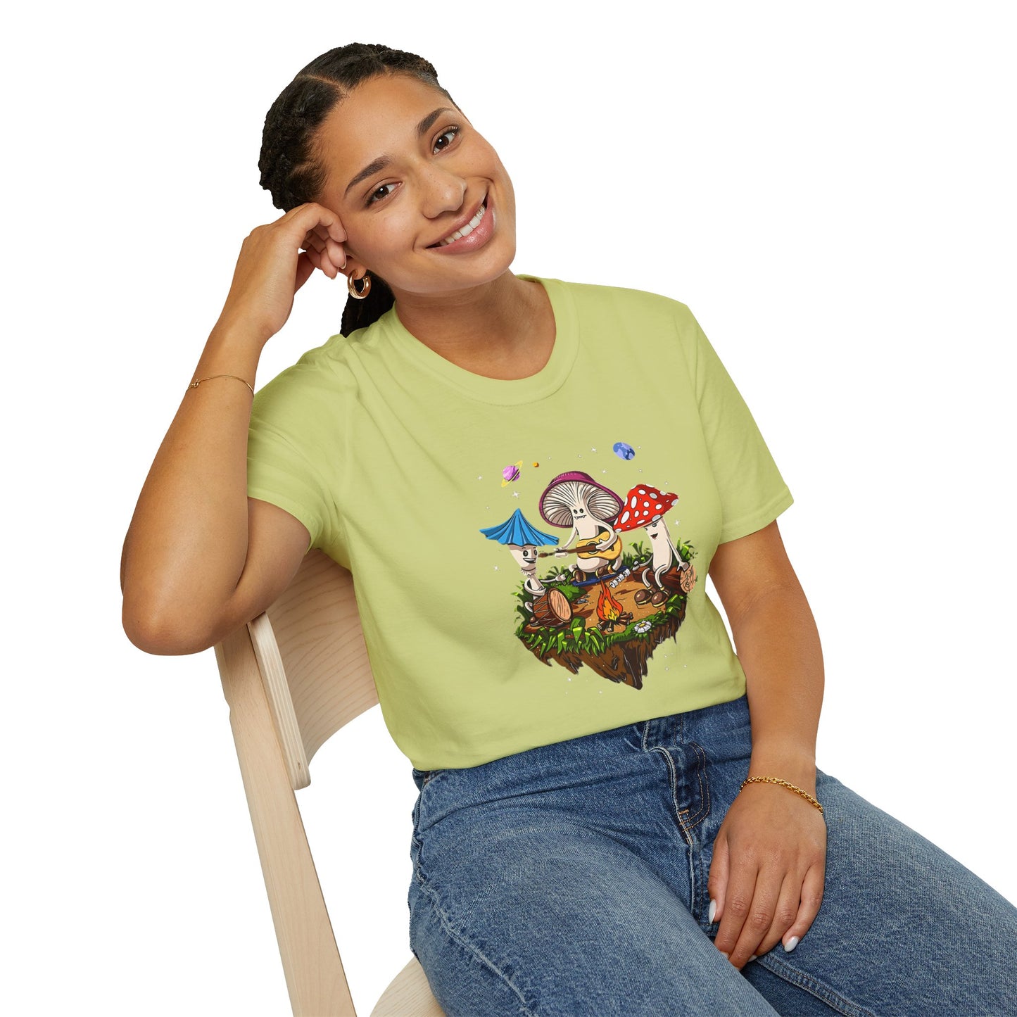 Mashroom Tee Shirt, Mashroom Shirt, Shirt with Funny Mashroom, Shirt with Fungus
