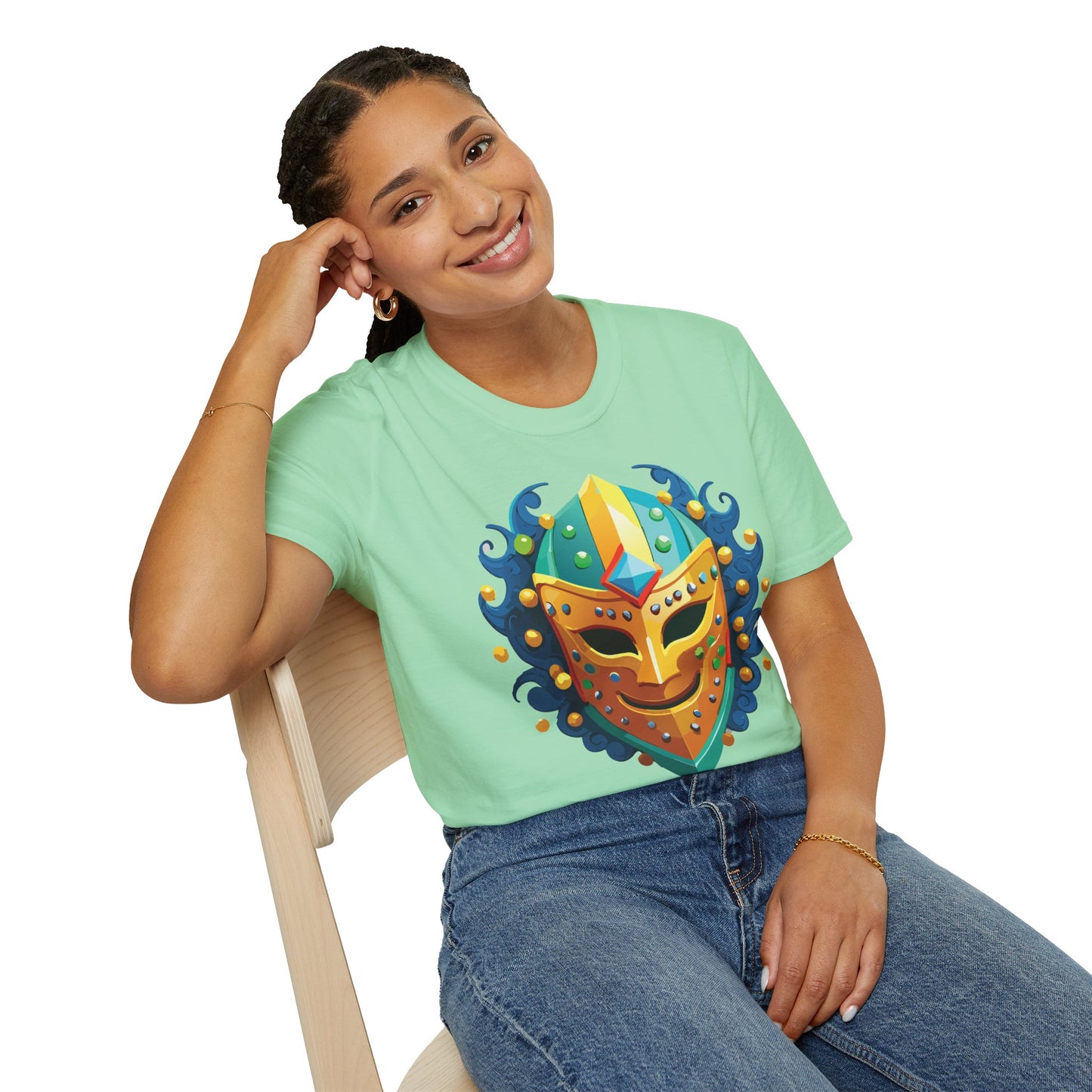 Mask Tee Shirt, Mask Shirt, Shirt with Mask, Masquerade Tees
