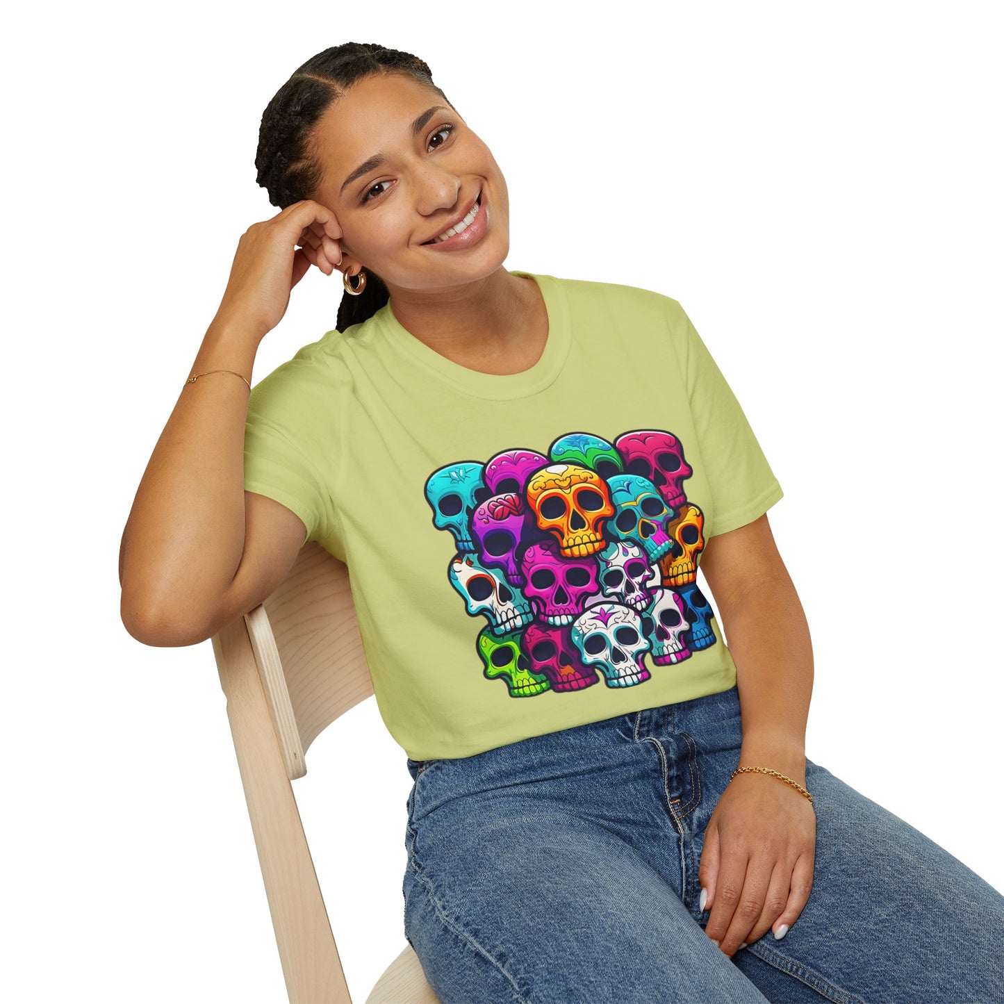 Skull Tee Shirt, Skeleton Shirt, Shirt with Skull, Shirt with Skeleton