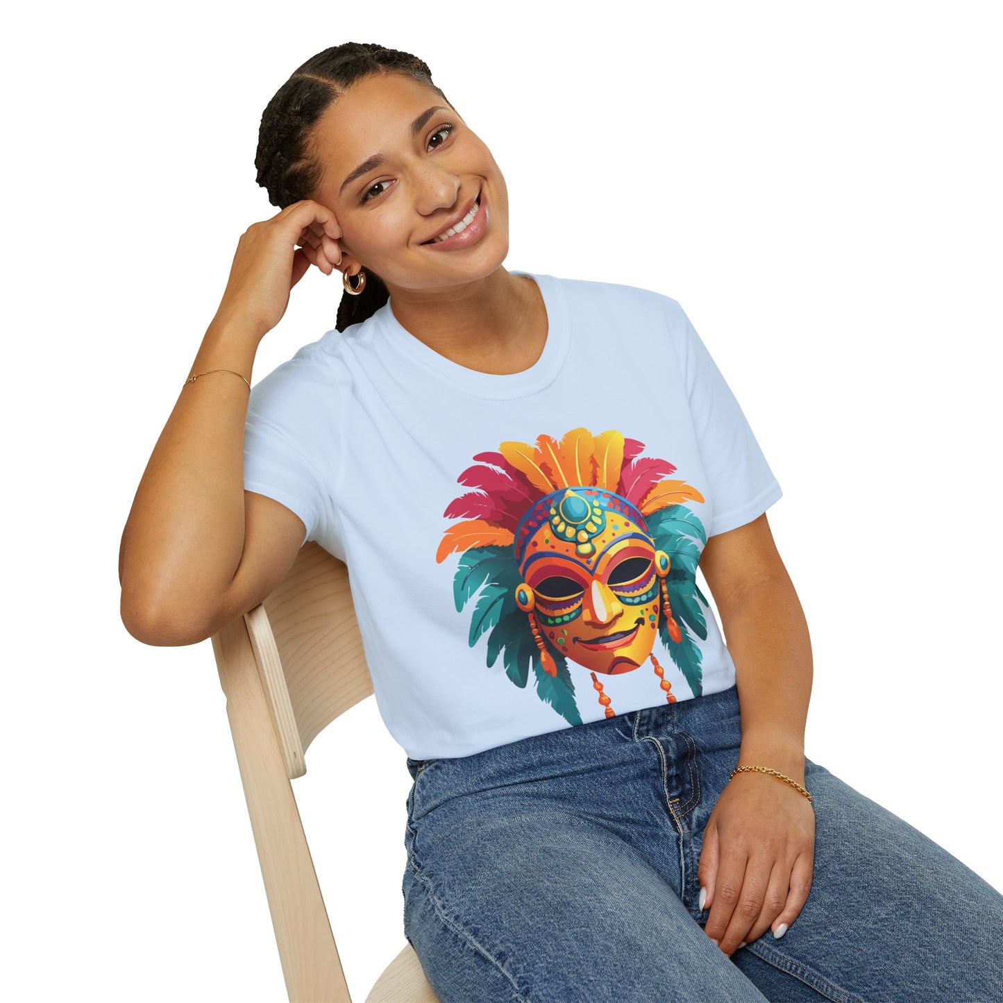 Mask Tee Shirt, Mask Shirt, Shirt with Mask, Masquerade Tees