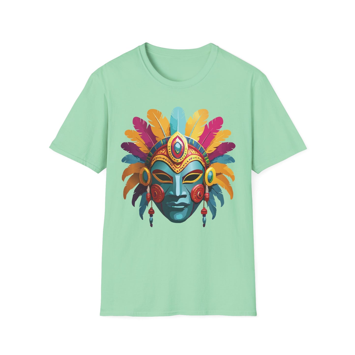 Mask Tee Shirt, Mask Shirt, Shirt with Mask, Masquerade Tees