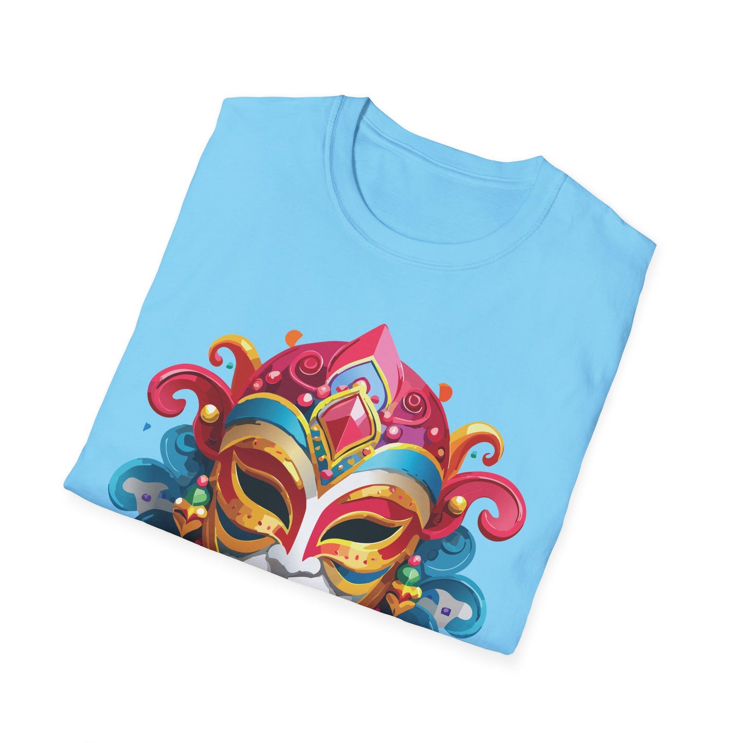 Mask Tee Shirt, Mask Shirt, Shirt with Mask, Masquerade Tees