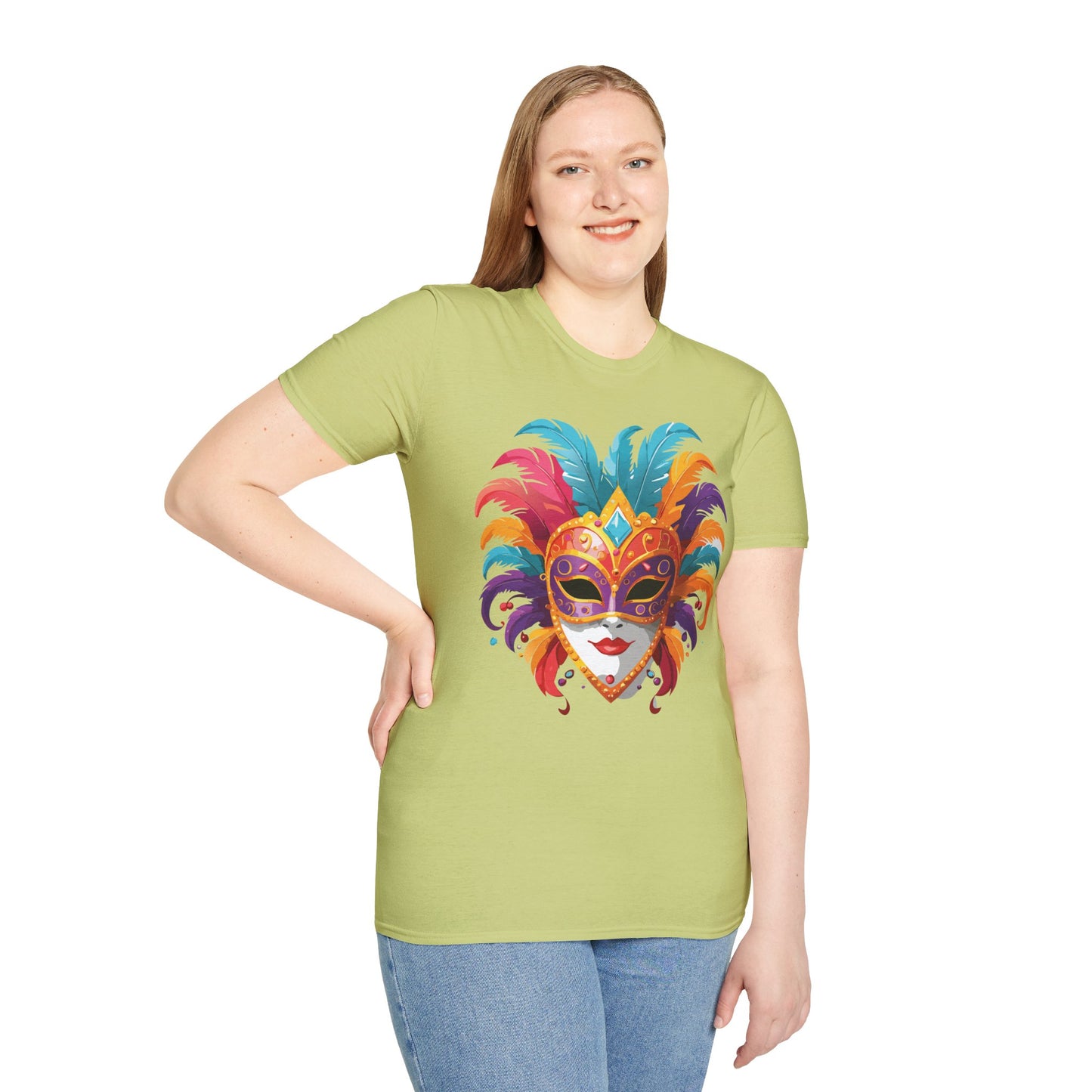 Mask Tee Shirt, Mask Shirt, Shirt with Mask, Masquerade Tees