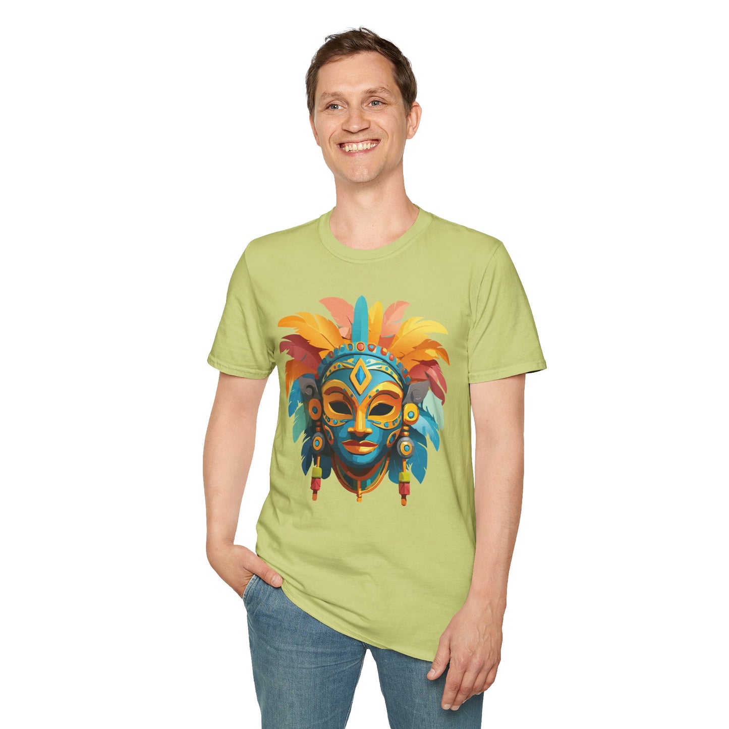 Mask Tee Shirt, Mask Shirt, Shirt with Mask, Masquerade Tees