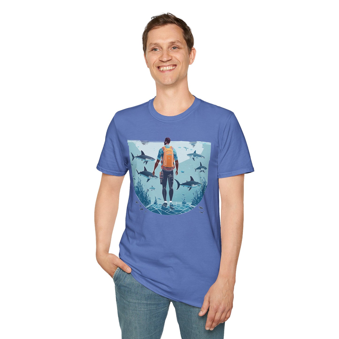 Ocean Tee Shirt, Ocean Shirt, Shirt with Ocean, U boat Tees, Shirt with U-Boat