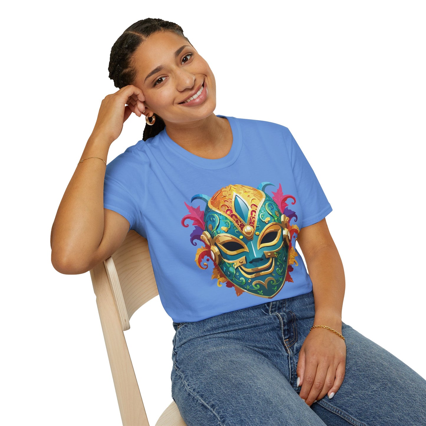 Mask Tee Shirt, Mask Shirt, Shirt with Mask, Masquerade Tees