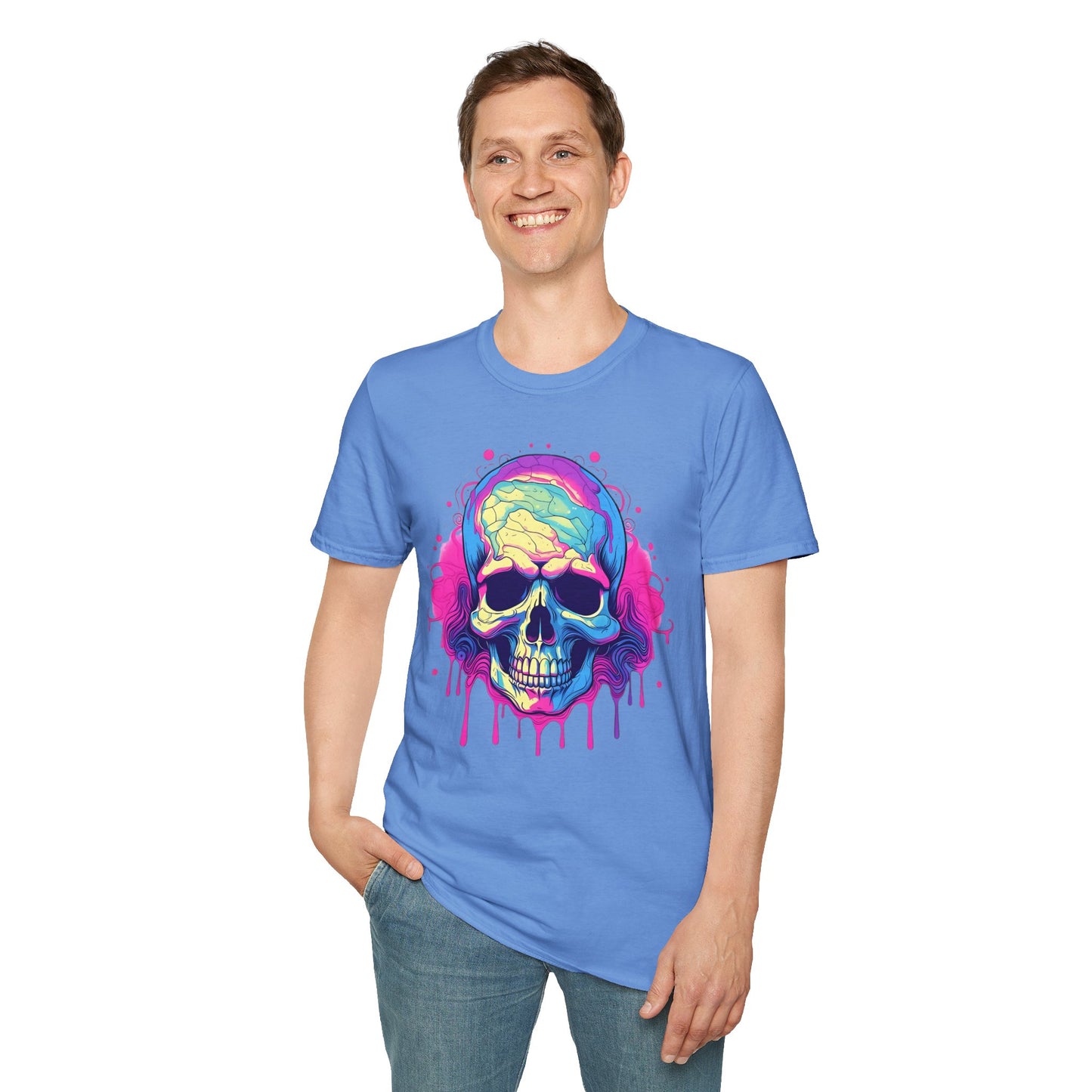 Skull Tee Shirt, Skeleton Shirt, Shirt with Skull, Shirt with Skeleton