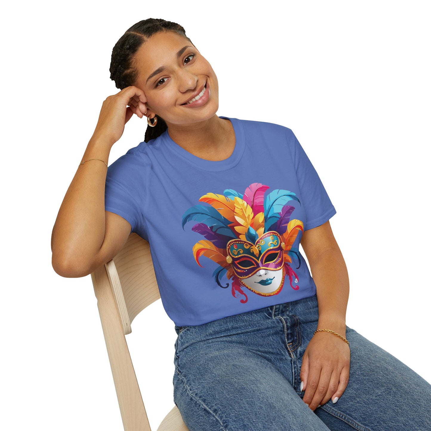 Mask Tee Shirt, Mask Shirt, Shirt with Mask, Masquerade Tees