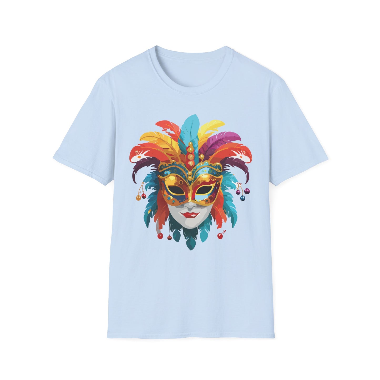 Mask Tee Shirt, Mask Shirt, Shirt with Mask, Masquerade Tees