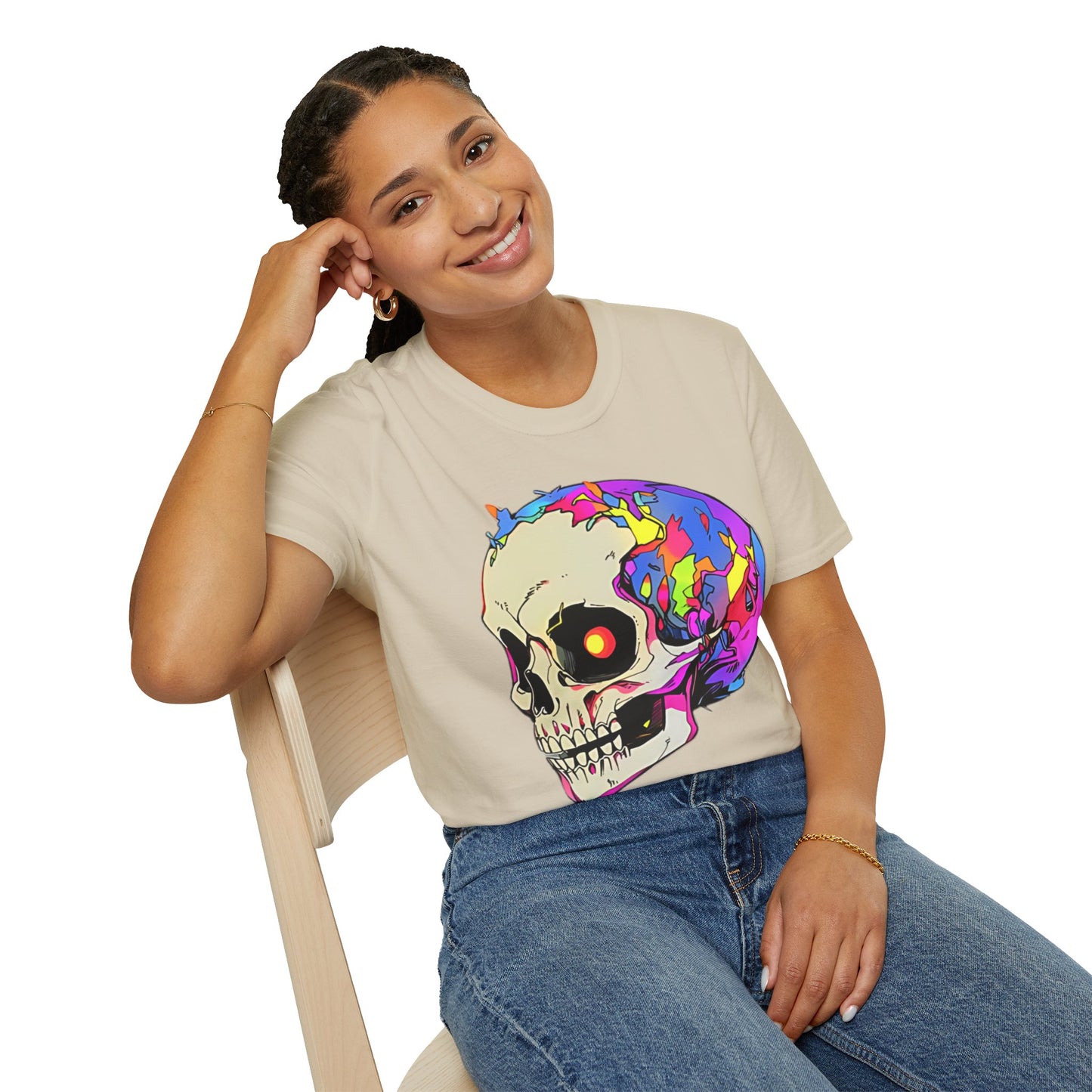 Skull Tee Shirt, Skeleton Shirt, Shirt with Skull, Shirt with Skeleton