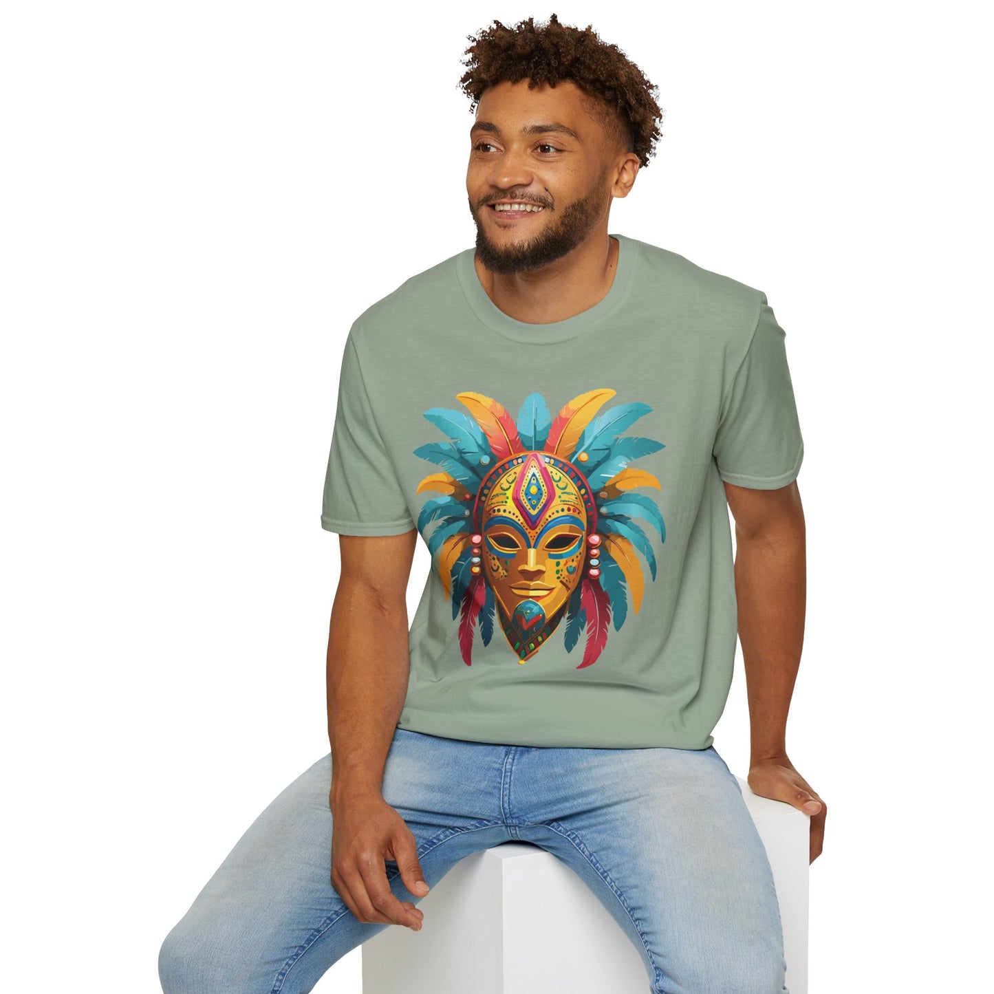 Mask Tee Shirt, Mask Shirt, Shirt with Mask, Masquerade Tees