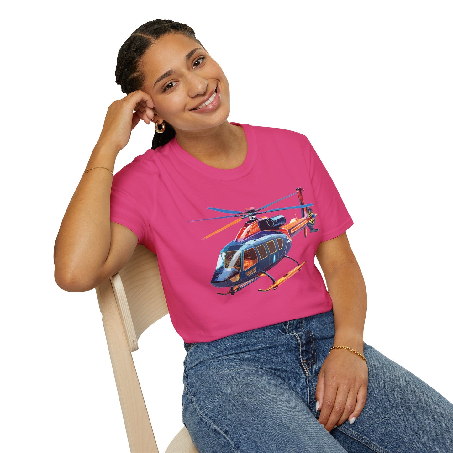 Chopper Shirt, Helicopter Shirt, Shirt with Helicopter, T Shirt with Chopper