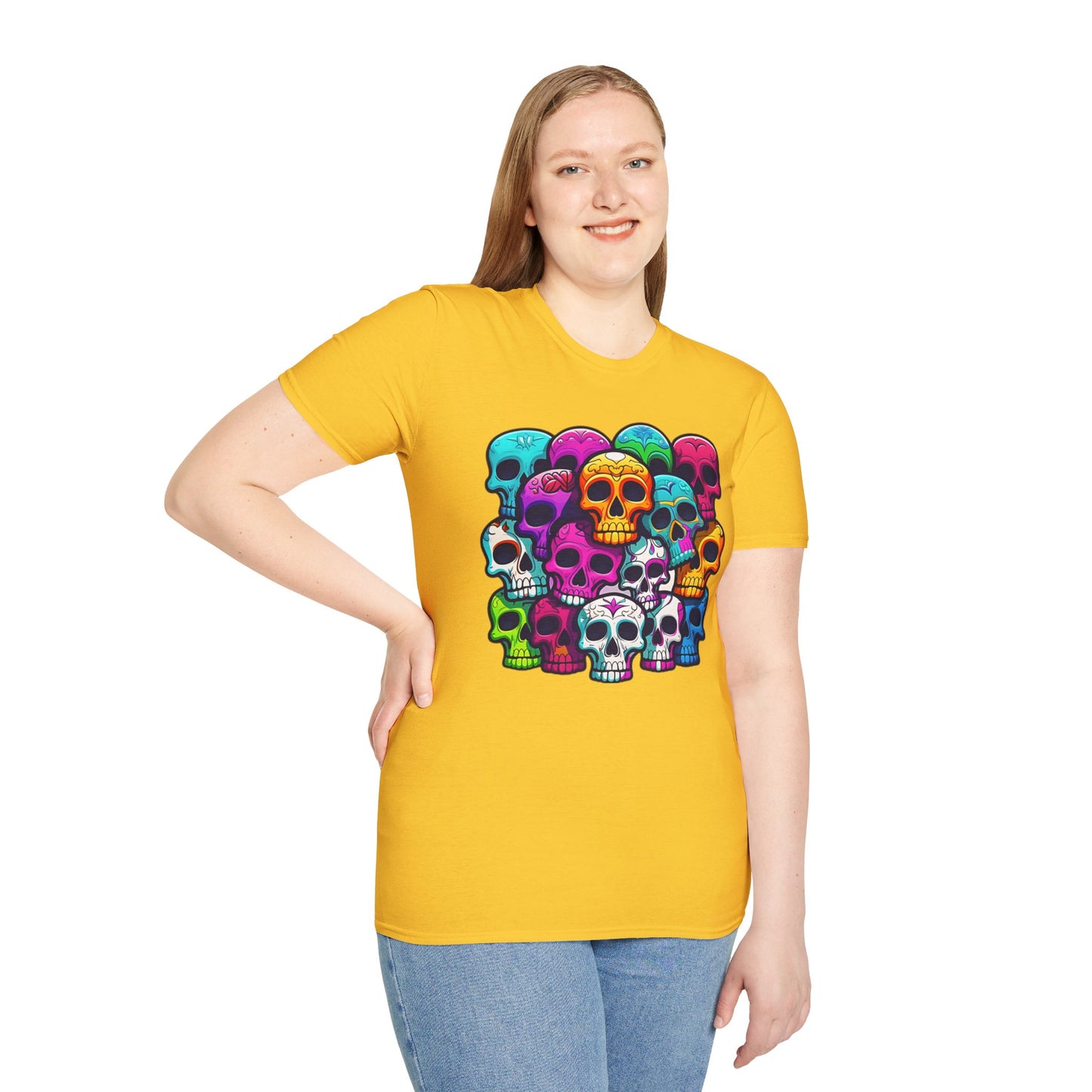 Skull Tee Shirt, Skeleton Shirt, Shirt with Skull, Shirt with Skeleton