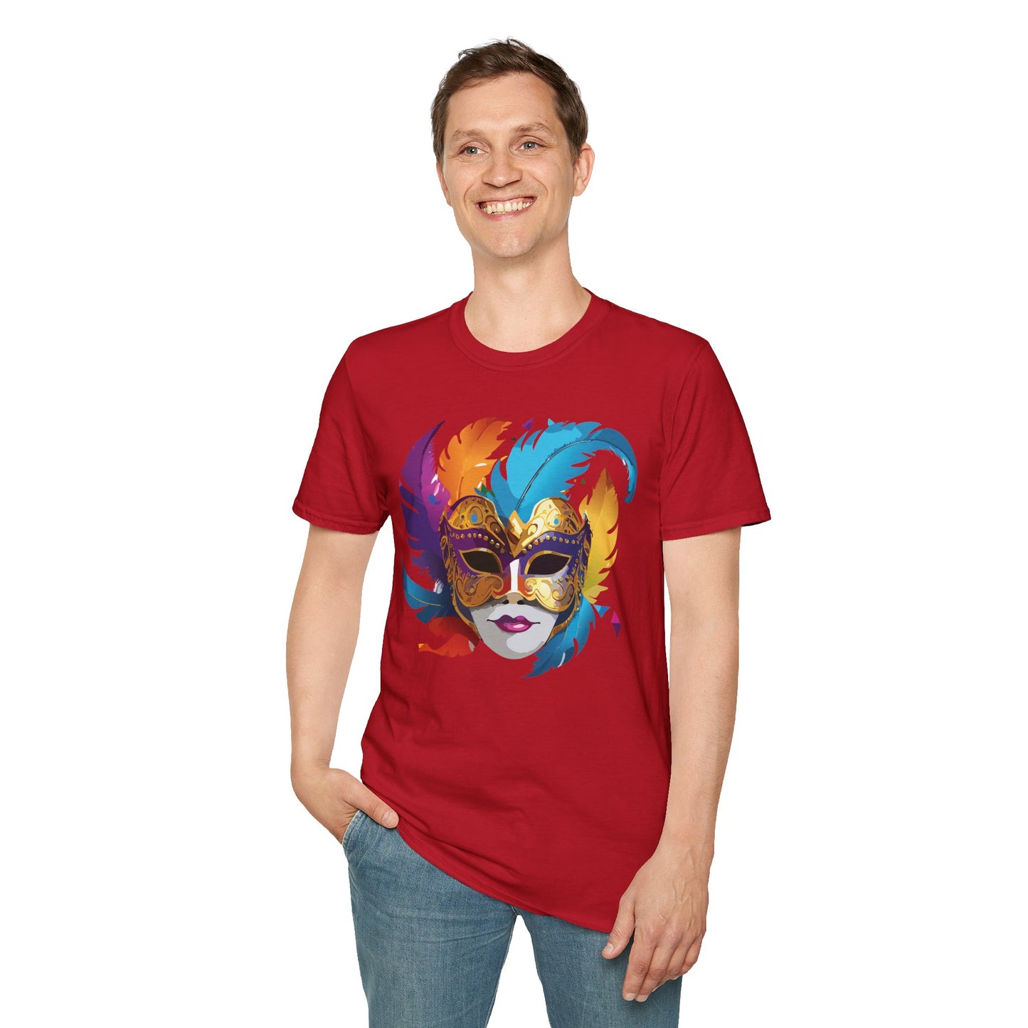 Mask Tee Shirt, Mask Shirt, Shirt with Mask, Masquerade Tees