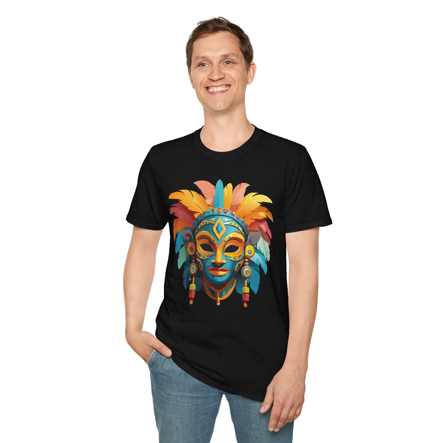 Mask Tee Shirt, Mask Shirt, Shirt with Mask, Masquerade Tees