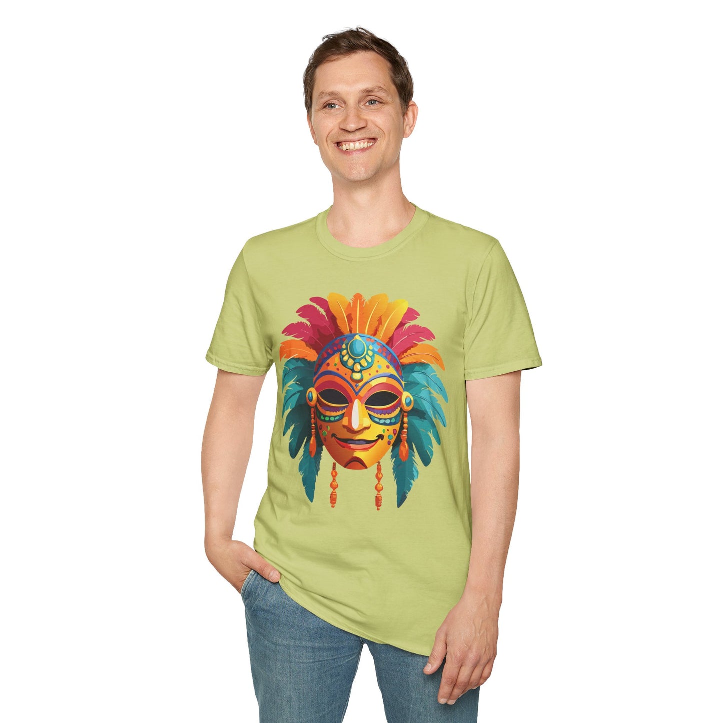 Mask Tee Shirt, Mask Shirt, Shirt with Mask, Masquerade Tees