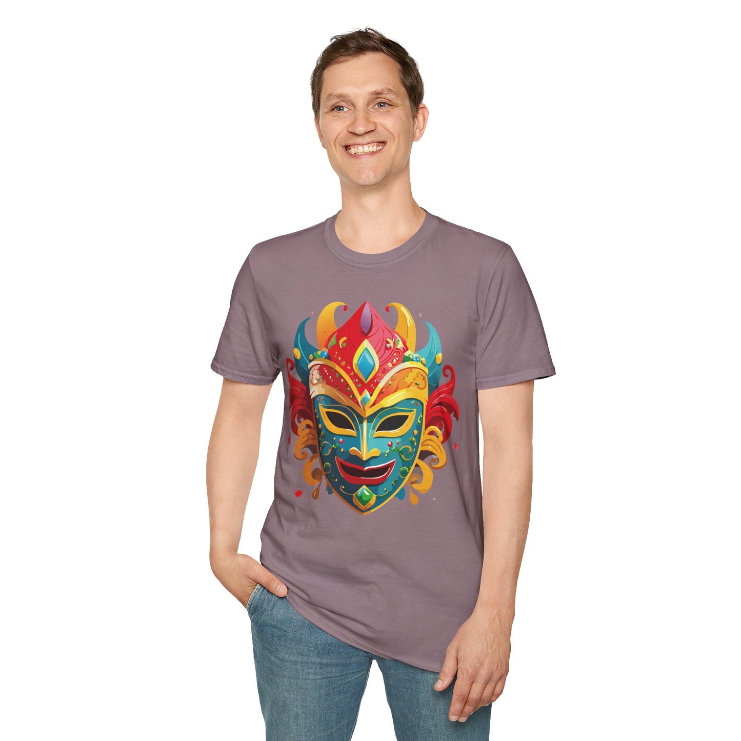 Mask Tee Shirt, Mask Shirt, Shirt with Mask, Masquerade Tees