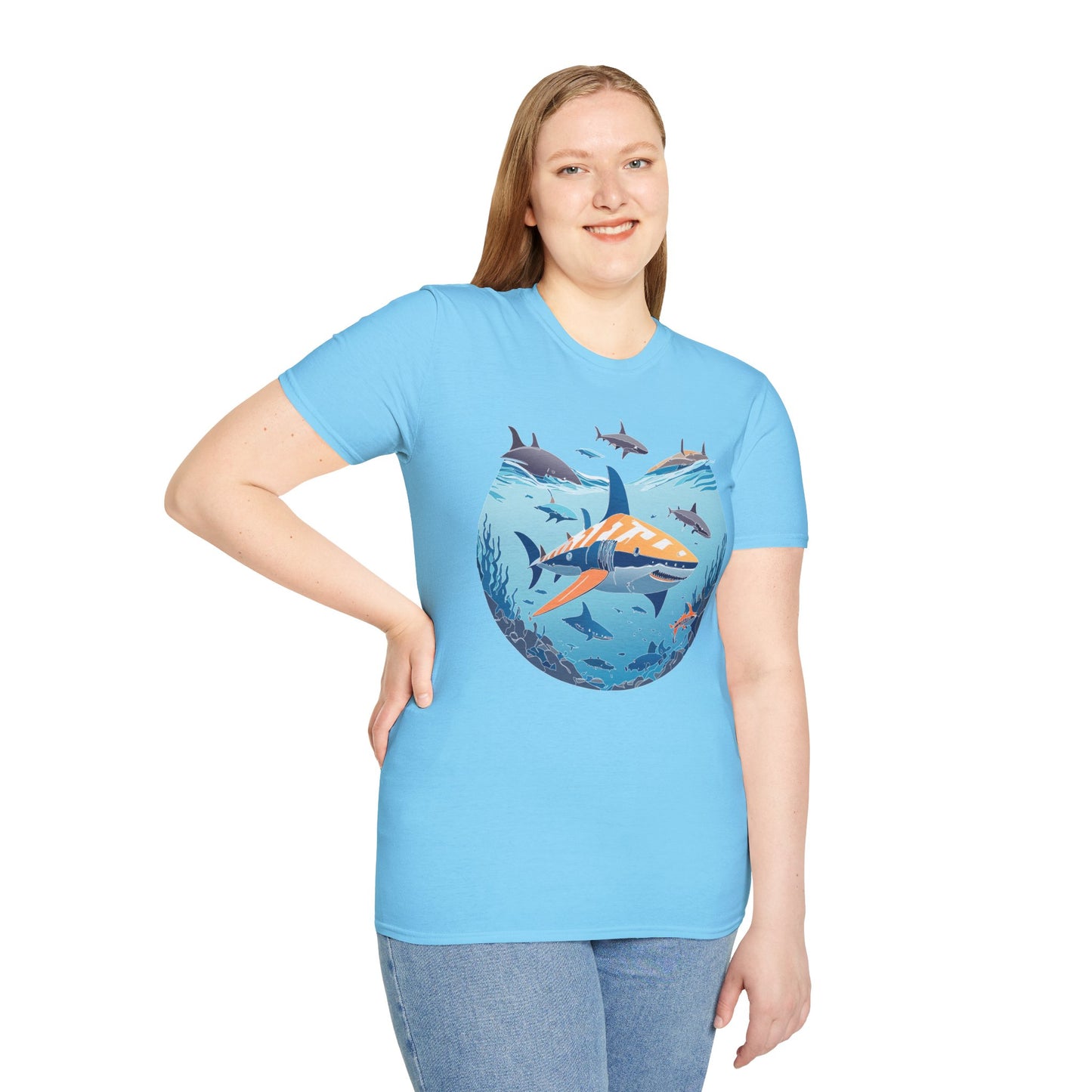 Ocean Tee Shirt, Ocean Shirt, Shirt with Ocean, U boat Tees, Shirt with U-Boat