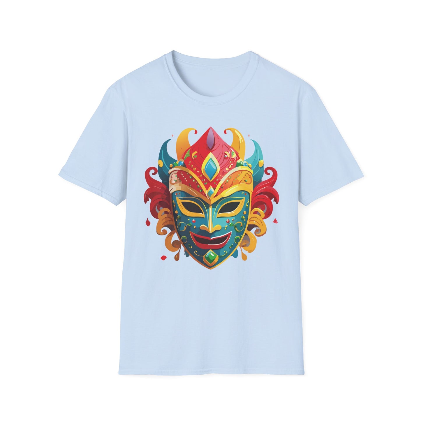 Mask Tee Shirt, Mask Shirt, Shirt with Mask, Masquerade Tees