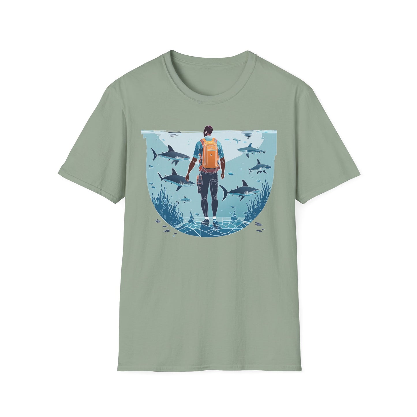 Ocean Tee Shirt, Ocean Shirt, Shirt with Ocean, U boat Tees, Shirt with U-Boat