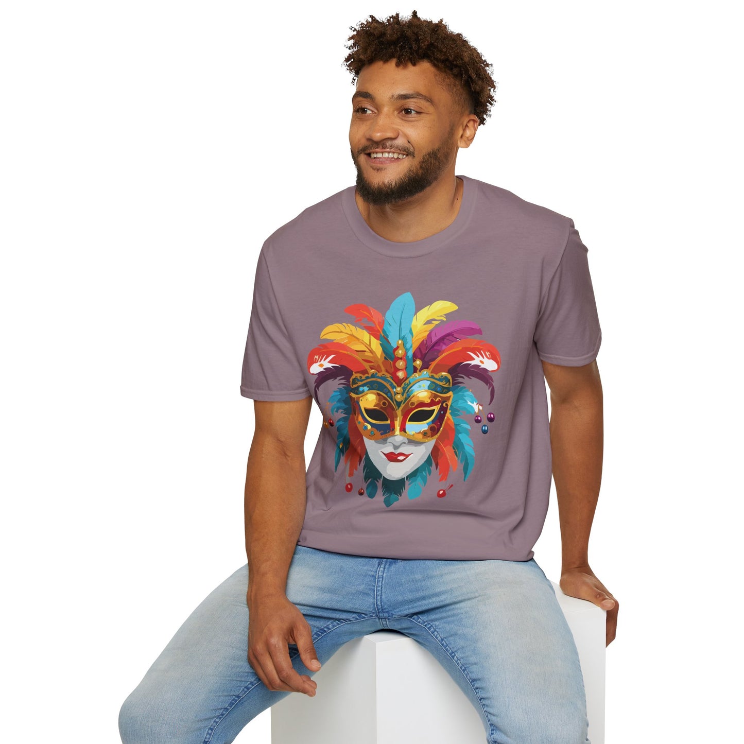 Mask Tee Shirt, Mask Shirt, Shirt with Mask, Masquerade Tees