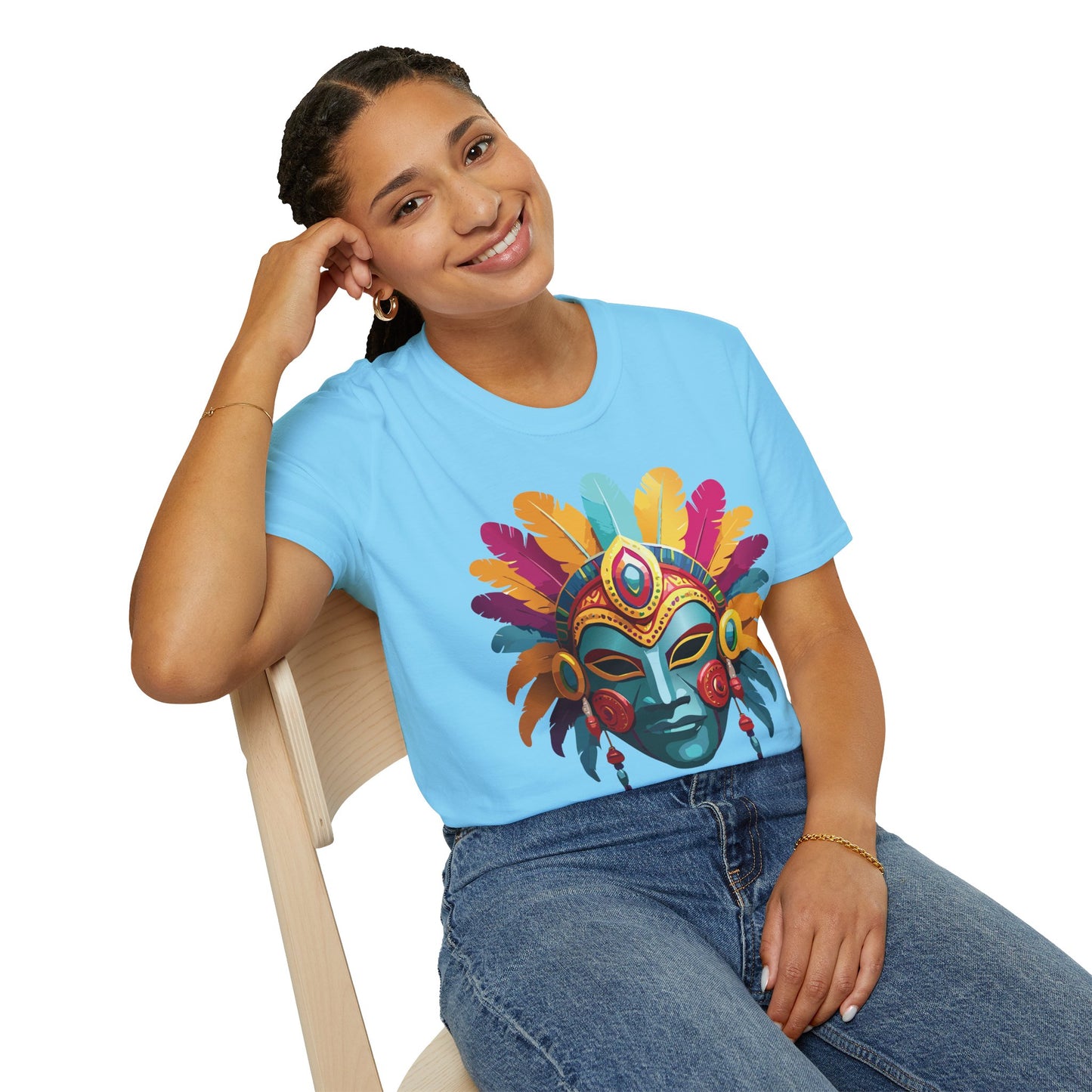 Mask Tee Shirt, Mask Shirt, Shirt with Mask, Masquerade Tees