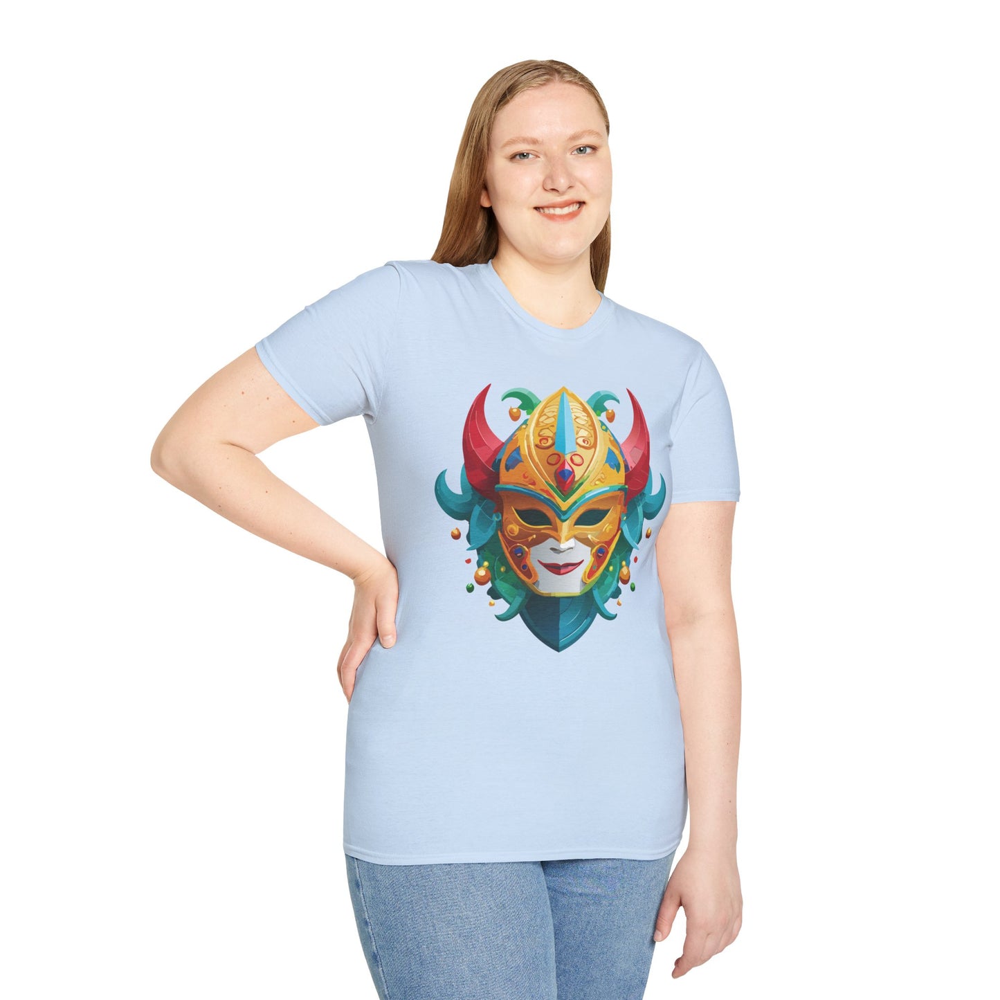 Mask Tee Shirt, Mask Shirt, Shirt with Mask, Masquerade Tees