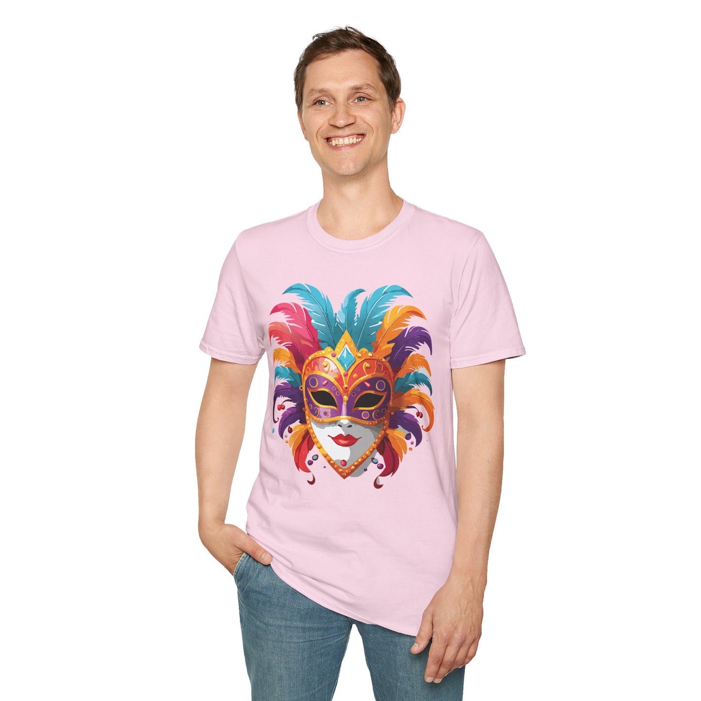 Mask Tee Shirt, Mask Shirt, Shirt with Mask, Masquerade Tees