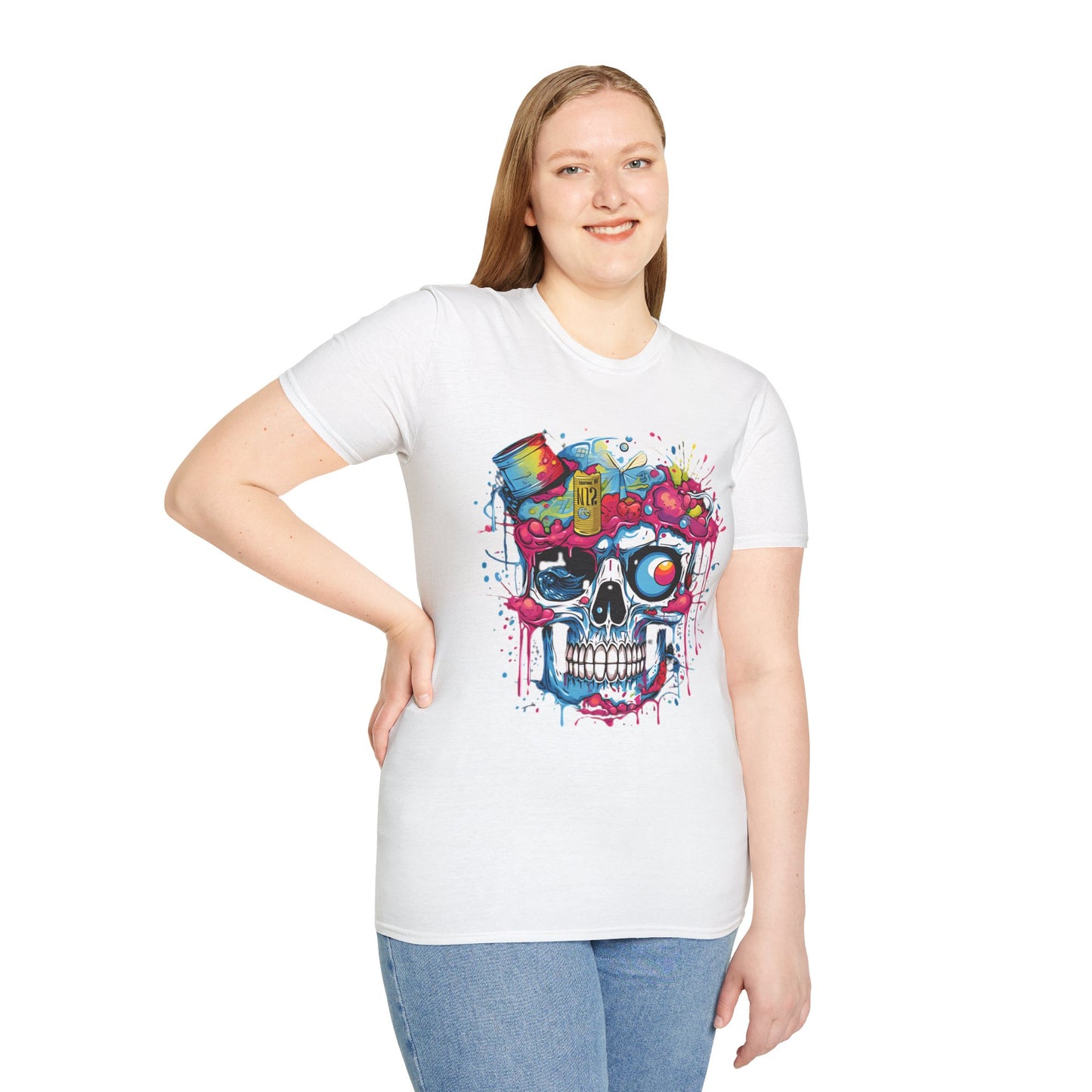 Skull Tee Shirt, Skeleton Shirt, Shirt with Skull, Shirt with Skeleton