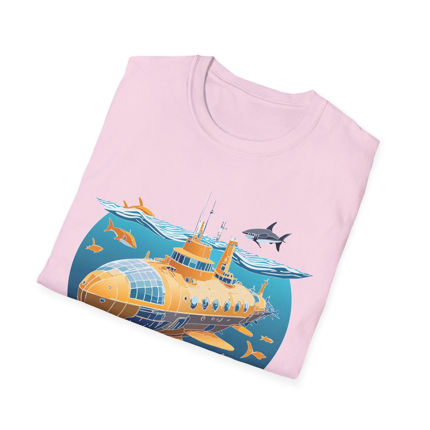 Ocean Tee Shirt, Ocean Shirt, Shirt with Ocean, U boat Tees, Shirt with U-Boat
